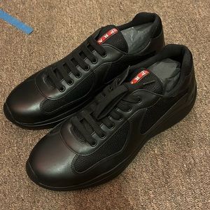 Men’s Prada America's Cup Sneakers Black